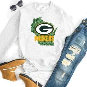 Green Bay Packers Green Leopard Sweatshirt
